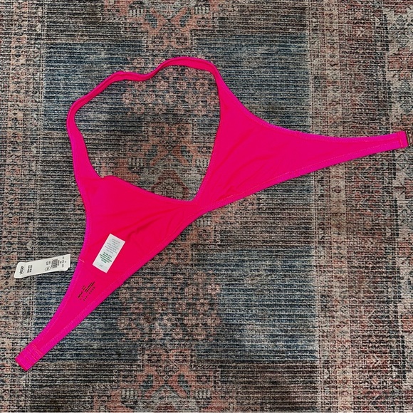 NWT: aerie shine rib halter bikini top | small - Picture 3 of 4